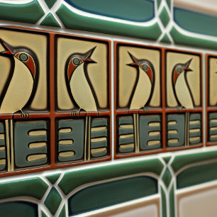 Carreau Décoration murale symétrique Art Déco Nouveau oise