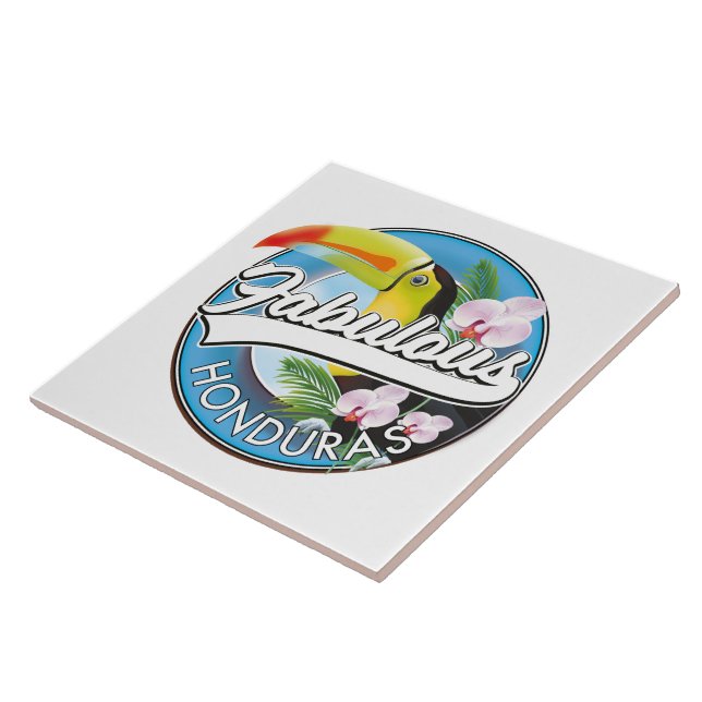 Carreau Découvrez le fabuleux logo du Honduras (Côté)