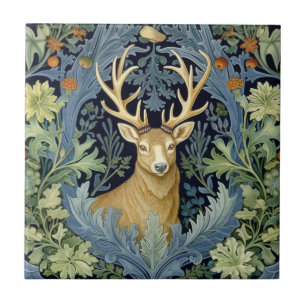 Carreau Deer Art nouveau