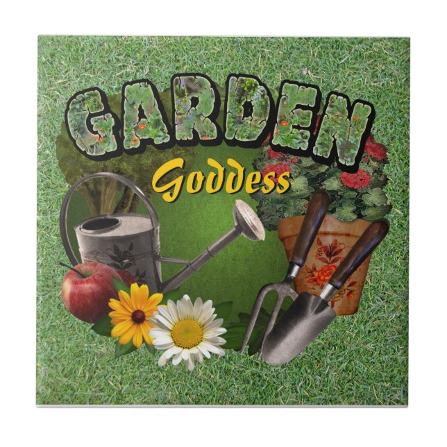 Carreau Déesse du jardin (Devant)