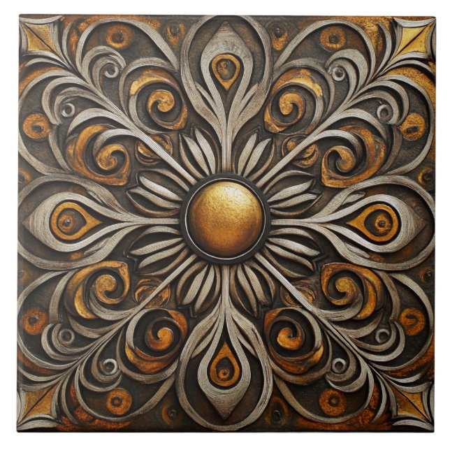 Carreau Défilement orné avec Golden Center2 (Devant)