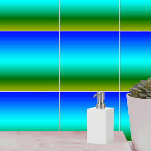 Carreau Dégradé bleu et vert mer et ciel