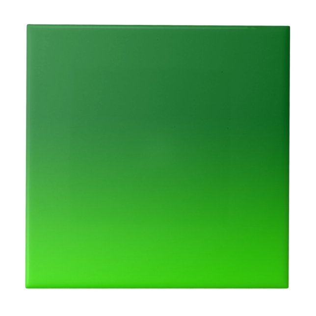 Carreau Dégradé Vert Ombre Vivid Moderne Simple (Devant)