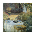 Carreau Déjeuner de Claude Monet, impressionnisme Vintage<br><div class="desc">Le Luncheon (1876) de Claude Monet est un tableau vintage de la nature aux beaux-arts de l'impressionnisme qui présente un déjeuner pique-nique de printemps dans le jardin avec thé de l'après-midi. Un enfant joue tranquillement sur le sol avec des jouets. À propos de l'artiste : Claude Monet (1840-1926) est un...</div>