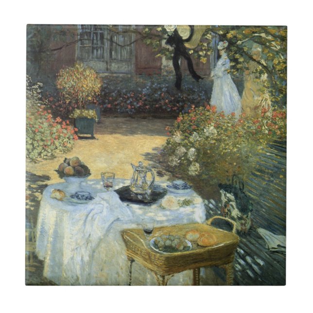 Carreau Déjeuner de Claude Monet, impressionnisme Vintage (Devant)