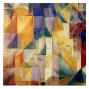 Carreau Delaunay - Fenêtres simultanées, célèbre peinture,