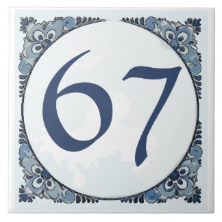 Carreau Delft look #11 Tile, House Numbers, change number