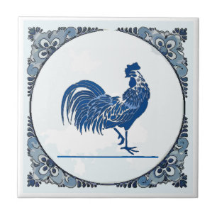 Carreau Delft look Rooster, change image, Ceramic Tile