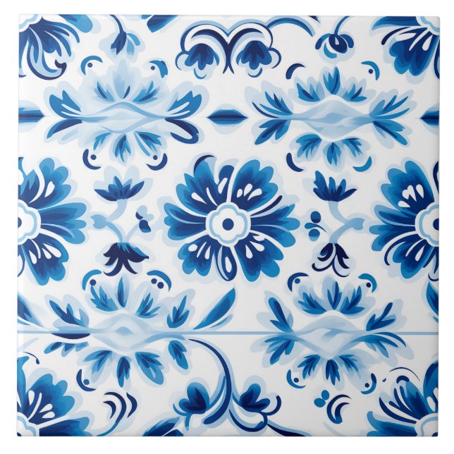Carreau Delft Pattern Tiles (Devant)