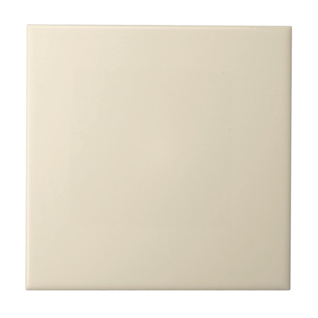 Carreau Délicate couleur crème beige solide (Devant)