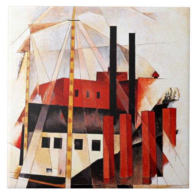 Carreau Demuth - Piano Mover's Holiday, peinture d'art (Devant)