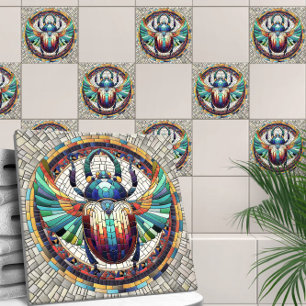 Carreau Dendroctone du scarab égyptien - Art mosaïque