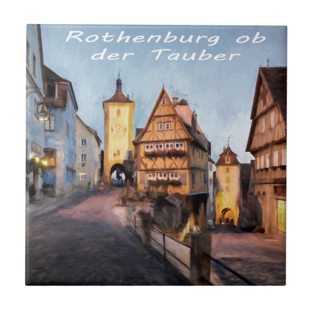 Carreau Der Tauber d'ob de Rothenburg (Devant)