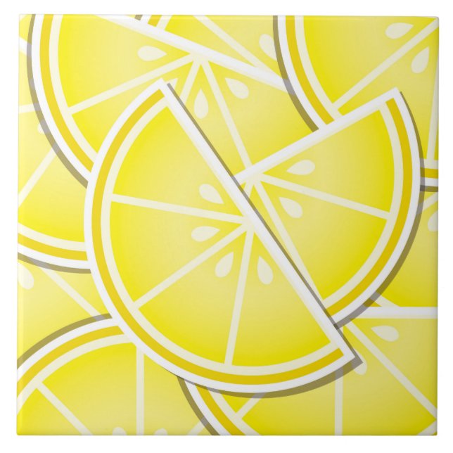 Carreau Des coins de citron funky ! (Devant)