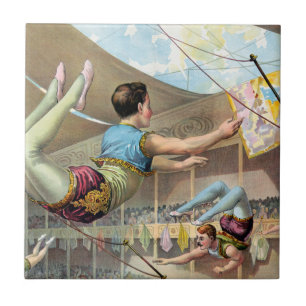 Carreau Des Hommes acrobates Interprétant Un Cirque