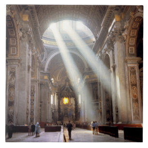 Carreau Des puits de lumière coulent à travers les fenêtre