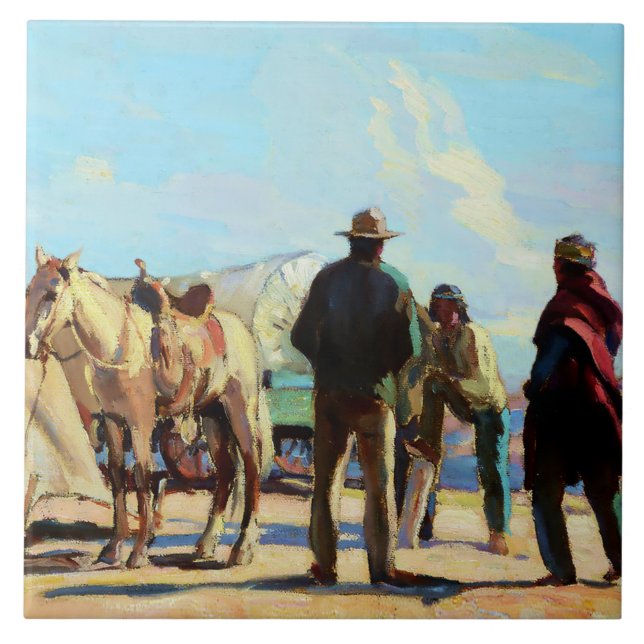 Carreau « Desert Rendezvous » par Carl Oscar Borg (Devant)