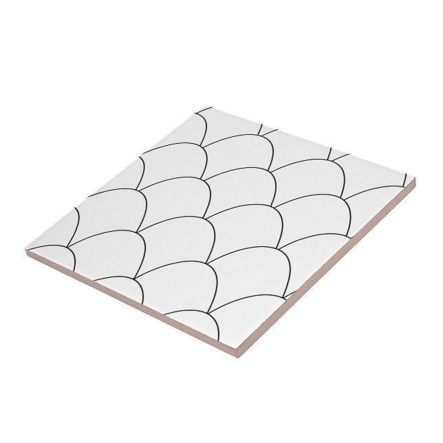 Carreau Design Art déco blanc (Côté)