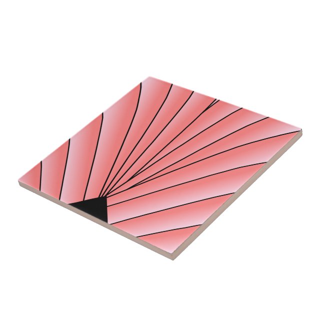 Carreau Design Art déco rose (Côté)