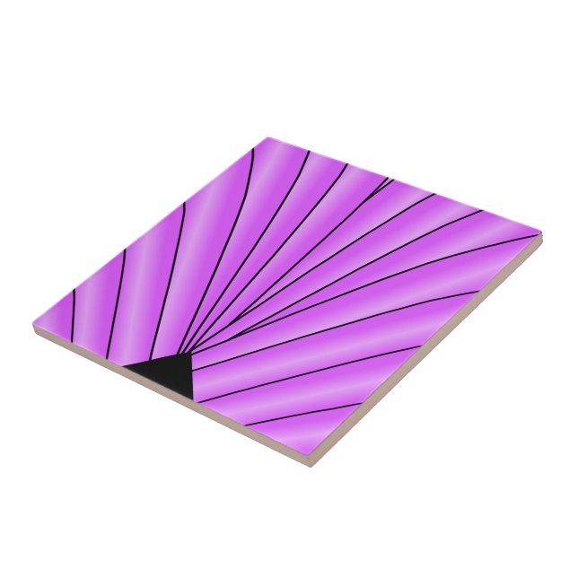 Carreau Design Art Déco violet (Côté)