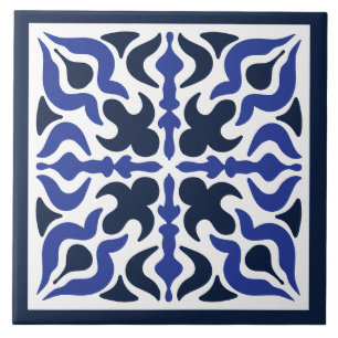 Carreau Design bleu Mosaïque marocaine Motif Carrelage cér