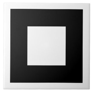 Carreau Design Carré noir et blanc.