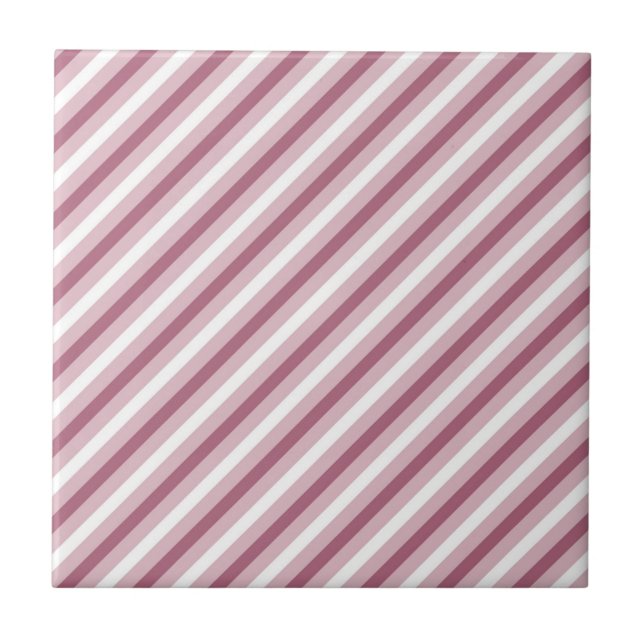 Carreau Design de rayure en angle rose violet moderne et é (Devant)