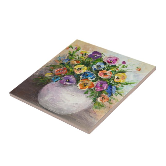 Carreau Design de tuiles florales (Côté)