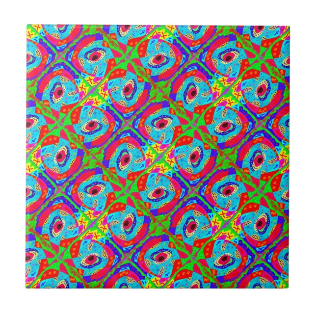 Carreau Design inspiré par l'art tribal (Devant)