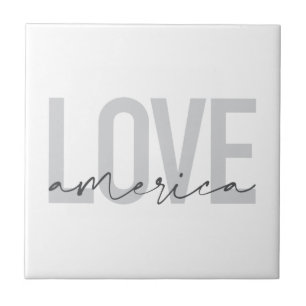 Carreau Design moderne, simple, chic, cool de Love America