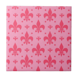 Carreau Design Motif rose Fleur de lis
