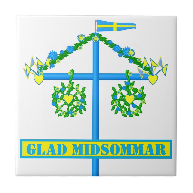 Carreau design scandinave, Glad midsommar (Devant)