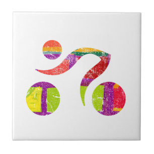 Carreau Design sportif cool, Triathlon, vélo, Formule 1