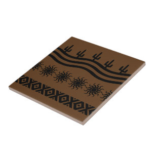 Carreau Design Sud-Ouest Trivet De Carrelage Noir Et Brown