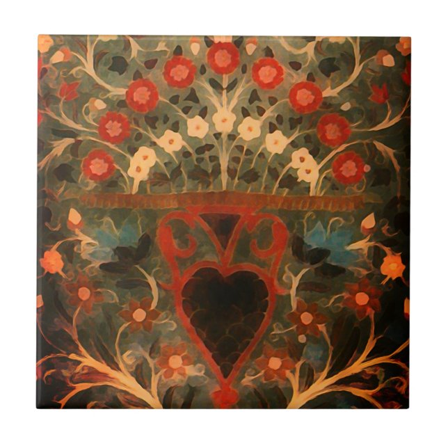 Carreau Design textile indien antique (Devant)