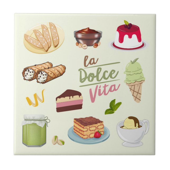 Carreau Desserts Italiens Sucreries (Devant)