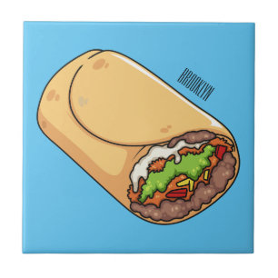 Carreau dessin animé de Burrito