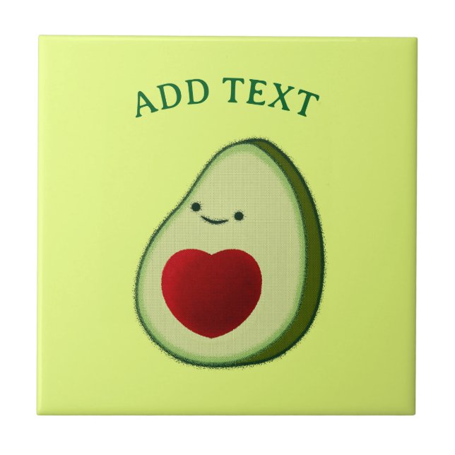 Carreau Dessin de l'Avocado Lover Cute (Devant)