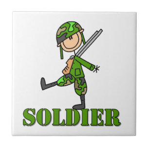 Carreau Dessin de soldat bâton
