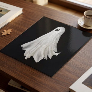Carreau Dessin drôle de fantôme d'Halloween passé