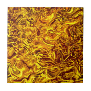 Carreau dessin en or jaune