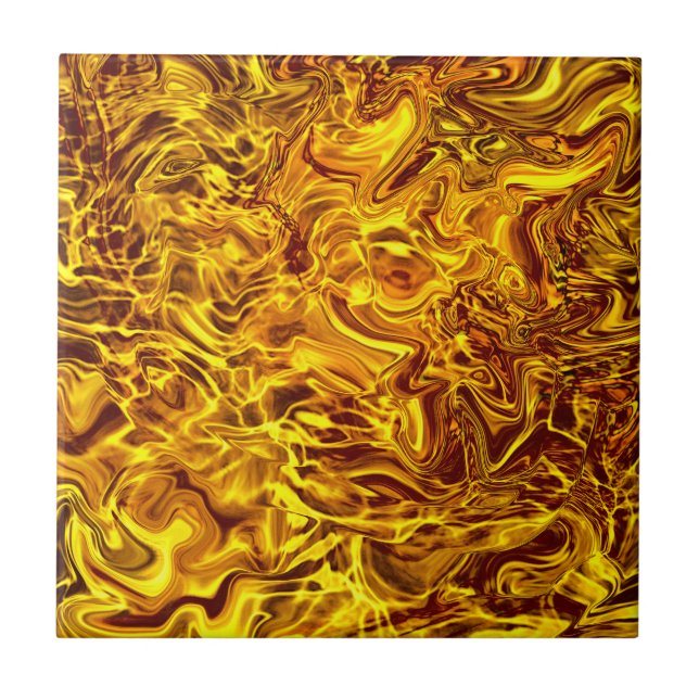 Carreau dessin en or jaune (Devant)