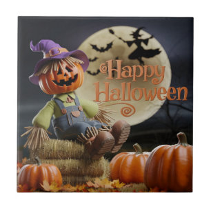 Carreau Dessous de verre de boisson magique Scarecrow