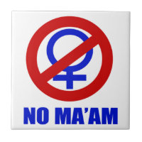Dessous de verre de mosaïque No Ma'am Funny