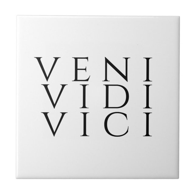 Carreau Dessous de verre Veni Vidi Vici (Devant)