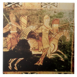 Carreau Détail d'une poitrine mariage représentant des sol