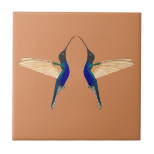 Carreau Deux colibris de coronet