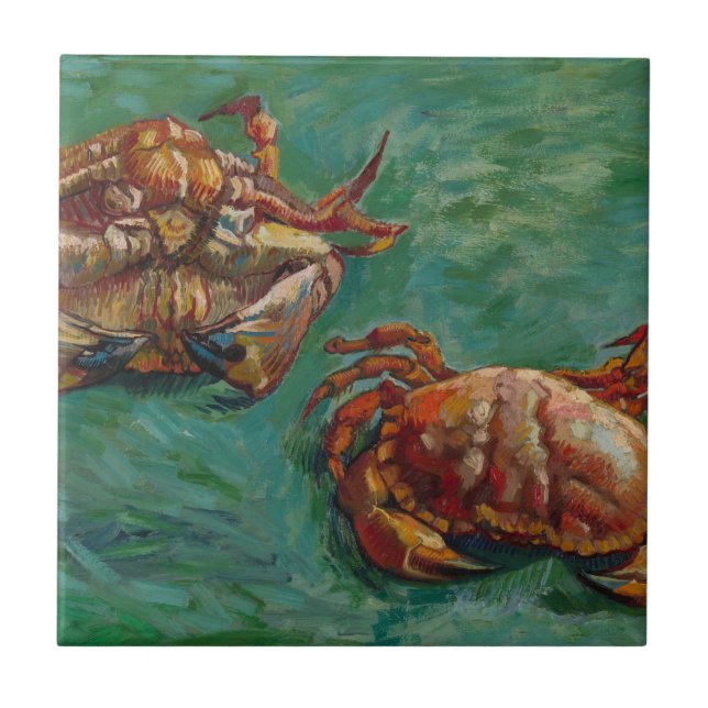 Carreau Deux crabes par Vincent van Gogh (Devant)