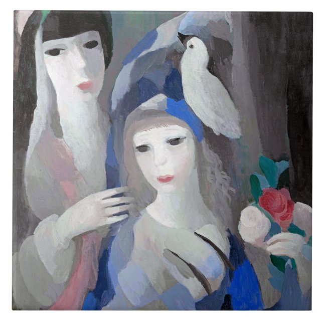 Carreau Deux Dame et colombe, Marie Laurencin (Devant)