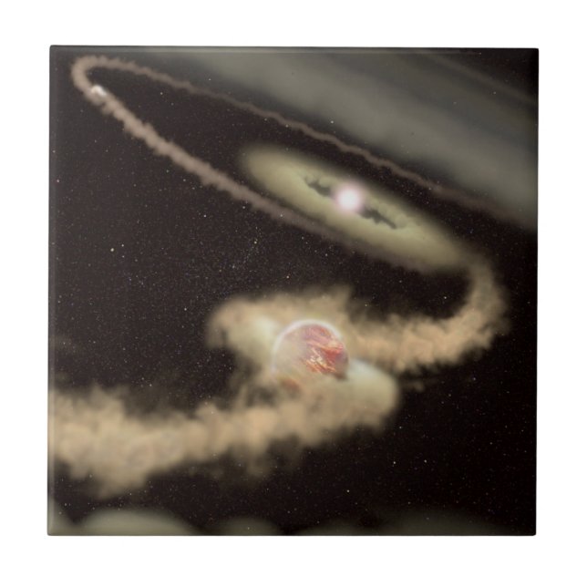 Carreau Deux Exoplanètes Géantes De Gaz Orbitant Une Jeune (Devant)